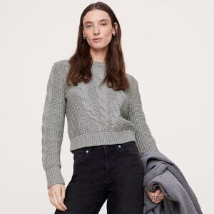 Banana Republic Cotton-Blend Cable-Knit Sweater